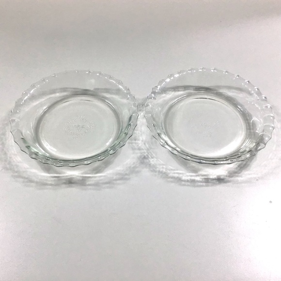Pyrex Kitchen Vintage Pyrex 6 Small Pie Tart Plates Pan 26 Clear